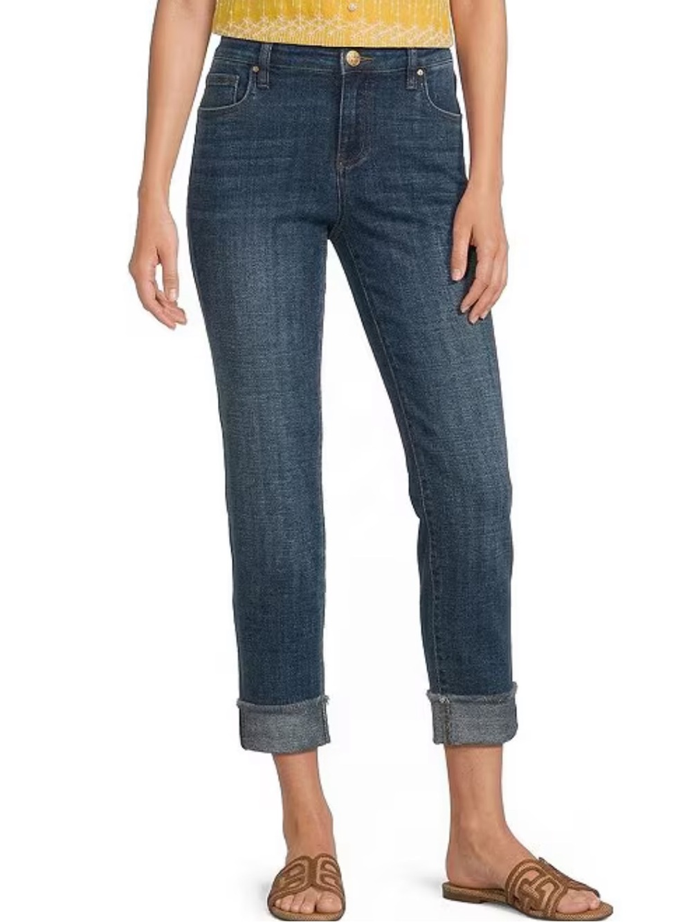 Kut from the Kloth Amy Straight Leg Cropped - Size 6
